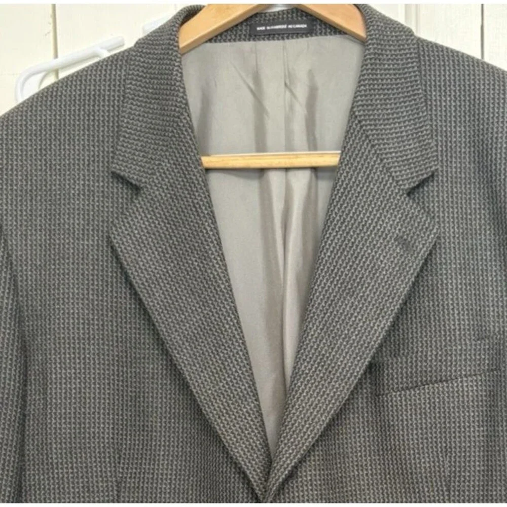Per Gruppo STARS Men’s Blazer Size 46R Black Gray  Sport Coat Jacket